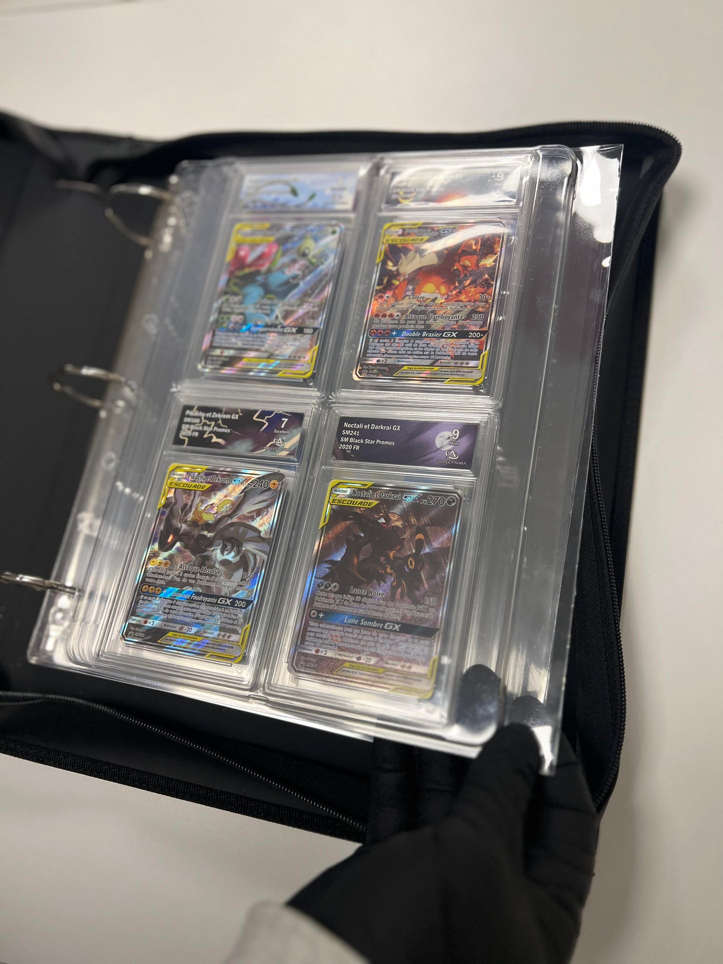 Classeurs pour cartes gradées avec 3 pages