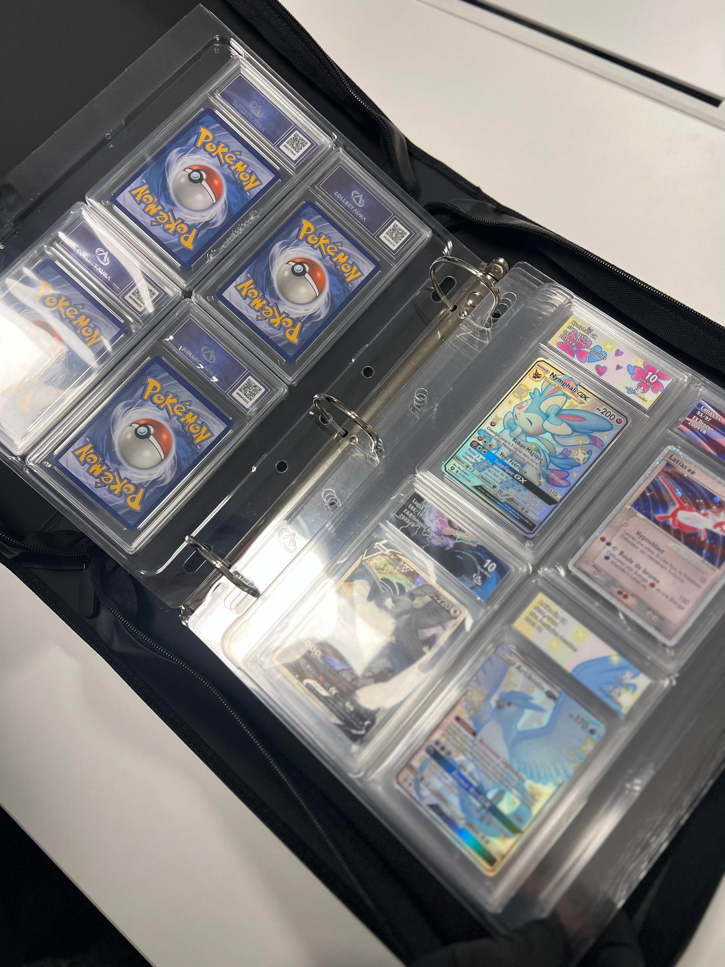 Classeurs pour cartes gradées avec 3 pages