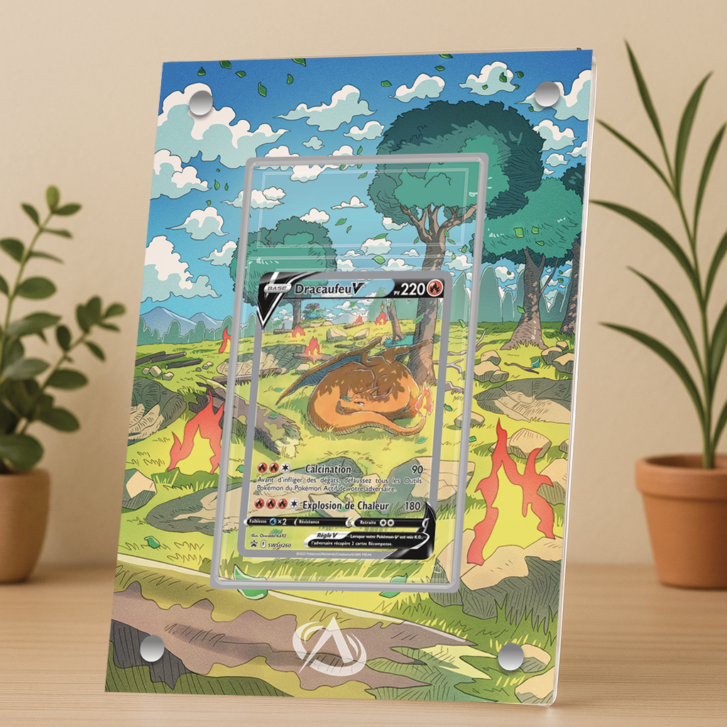 Cadre UV premium Dracaufeu V promo