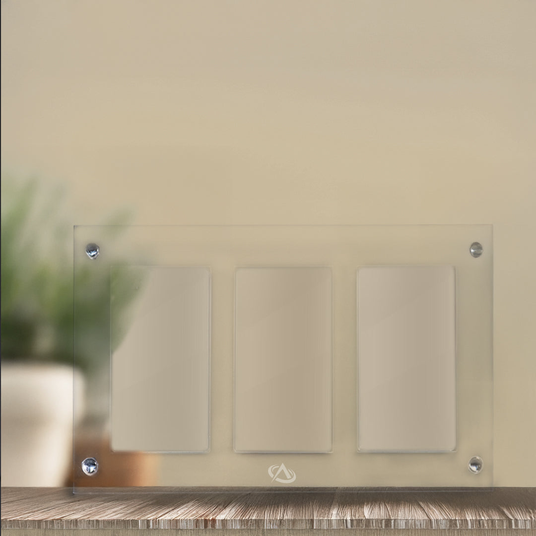 Cadre de présentation pour 3 boîtiers