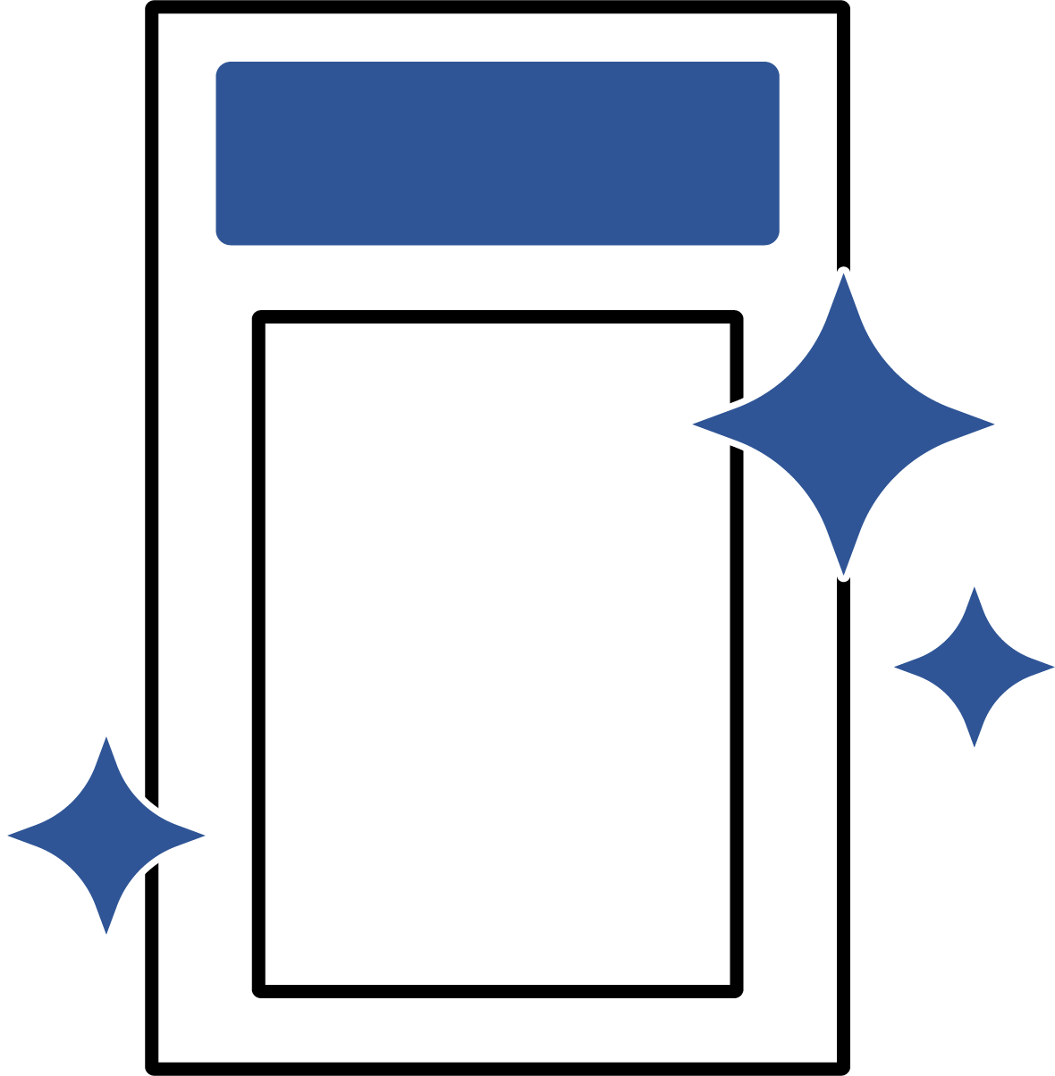 Icône d'un boîtier CollectAura avec étiquette personnalisée